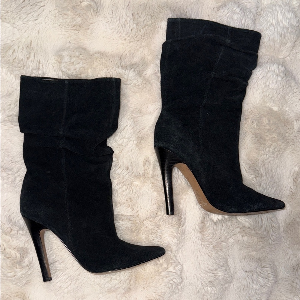 SUEDE SLOUCH BOOTS